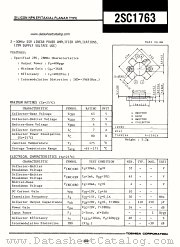 2SC1763 datasheet pdf TOSHIBA