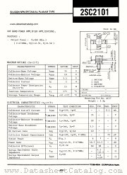 2SC2101 datasheet pdf TOSHIBA