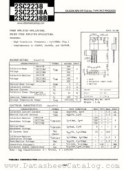 2SC2238A datasheet pdf TOSHIBA