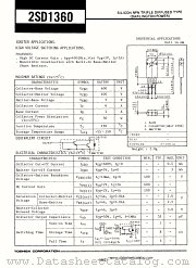 2SD1360 datasheet pdf TOSHIBA