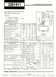 2SD1411 datasheet pdf TOSHIBA