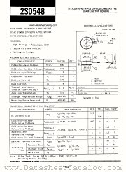 2SD548 datasheet pdf TOSHIBA