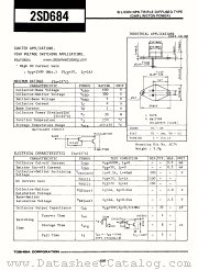 2SD684 datasheet pdf TOSHIBA