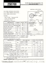 2SD700 datasheet pdf TOSHIBA