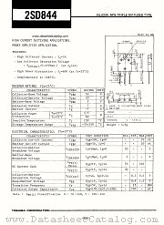 2SD844 datasheet pdf TOSHIBA