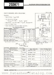 2SD871 datasheet pdf TOSHIBA