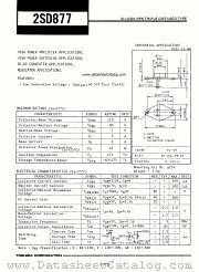 2SD877 datasheet pdf TOSHIBA