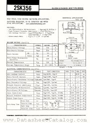 2SK356 datasheet pdf TOSHIBA