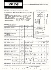 2SK358 datasheet pdf TOSHIBA