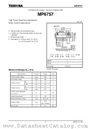 MP6757 datasheet pdf TOSHIBA