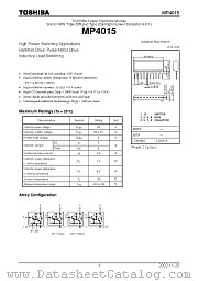 MP4015 datasheet pdf TOSHIBA