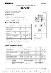 2SA2061 datasheet pdf TOSHIBA