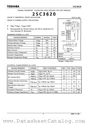 2SC3620 datasheet pdf TOSHIBA