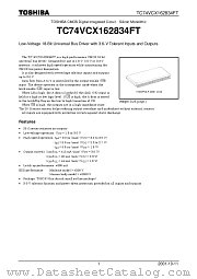 TC74VCX162834FT datasheet pdf TOSHIBA