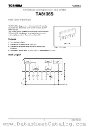 TA8136S datasheet pdf TOSHIBA