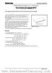 TC74VCX16827FT datasheet pdf TOSHIBA