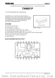 TA8081P datasheet pdf TOSHIBA