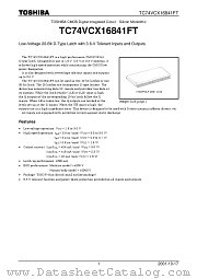TC74VCX16841FT datasheet pdf TOSHIBA