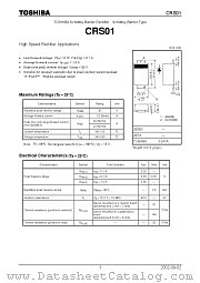 CRS01 datasheet pdf TOSHIBA