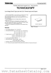 TC74VCX373FT datasheet pdf TOSHIBA