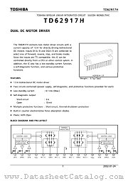 TD62917H datasheet pdf TOSHIBA
