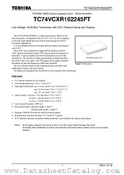 TC74VCXR162245FT datasheet pdf TOSHIBA