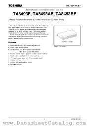 TA8493F datasheet pdf TOSHIBA