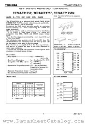 TC74ACT175P datasheet pdf TOSHIBA