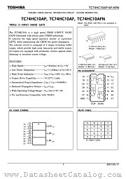 TC74HC10AFN datasheet pdf TOSHIBA