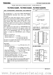 TC74HC123AF datasheet pdf TOSHIBA