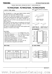 TC74HC375AP datasheet pdf TOSHIBA