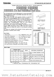 TC74HC40103AP datasheet pdf TOSHIBA