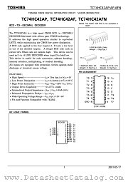 TC74HC42AP datasheet pdf TOSHIBA
