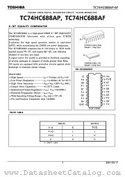 TC74HC688AF datasheet pdf TOSHIBA