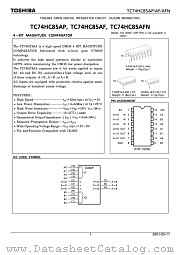 TC74HC85AF datasheet pdf TOSHIBA