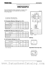 HN7G02FU datasheet pdf TOSHIBA