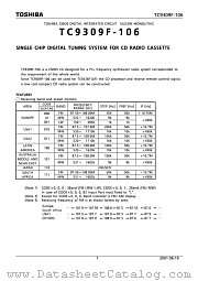 TC9309F-106 datasheet pdf TOSHIBA