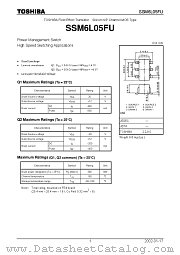 SSM6L05FU datasheet pdf TOSHIBA