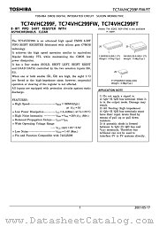TC74VHC299F datasheet pdf TOSHIBA