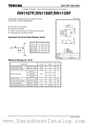 RN1109F datasheet pdf TOSHIBA