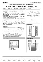 TC74VHC574FT datasheet pdf TOSHIBA