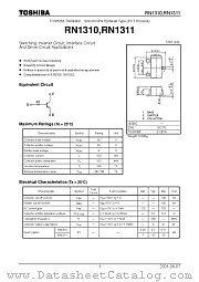 RN1311 datasheet pdf TOSHIBA