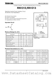 RN1312 datasheet pdf TOSHIBA