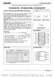 TC74VHC74FN datasheet pdf TOSHIBA