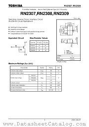 RN2307 datasheet pdf TOSHIBA