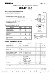 2SA1015(L) datasheet pdf TOSHIBA