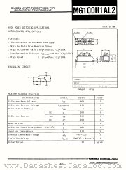 MG100H1AL2 datasheet pdf TOSHIBA