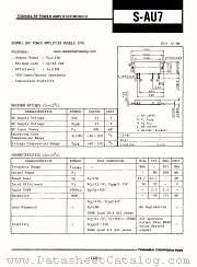 S-AU7 datasheet pdf TOSHIBA