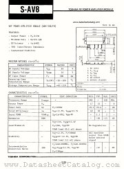 S-AV8 datasheet pdf TOSHIBA