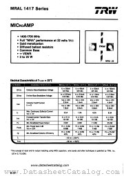 MRAL1417-25 datasheet pdf TRW